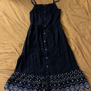 Black Embroidered Dress